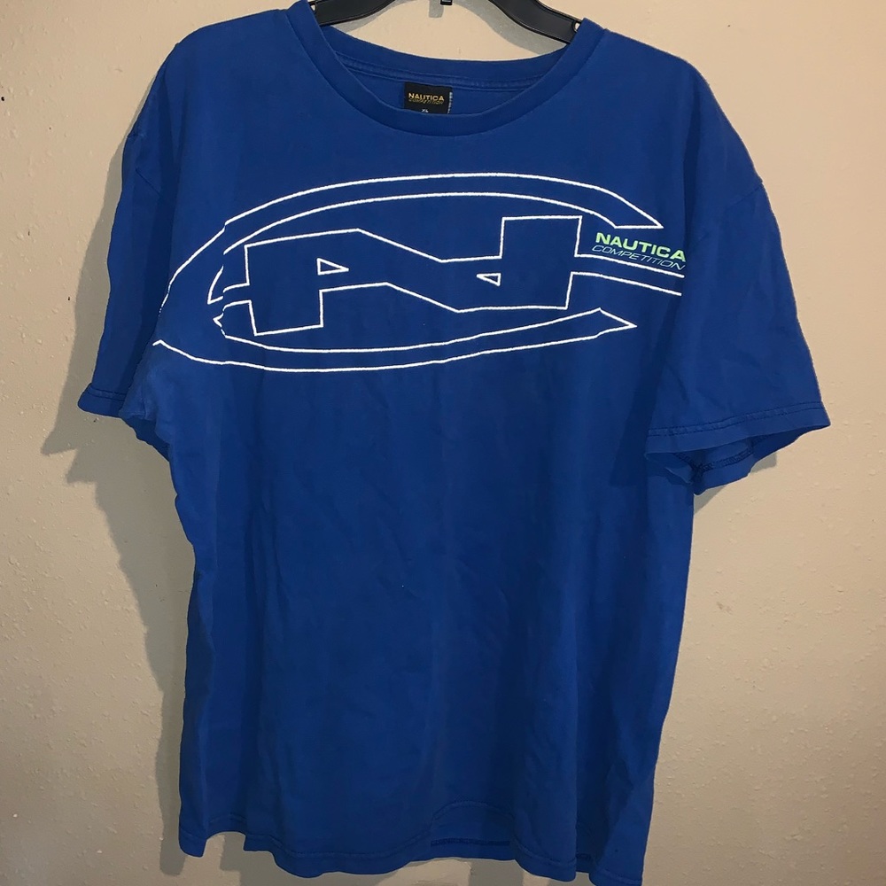 Nautica Mens Xl Reflective Blue Tshirt